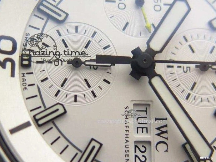 MIROTIME 0131 Versatile Aquatimer Chrono IW376803 V6F 1:1 Best Edition White Dial On SS Bracelet A 7359